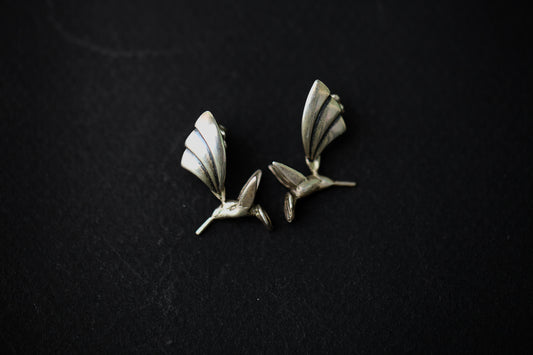 Hummingbird In Flight Studs