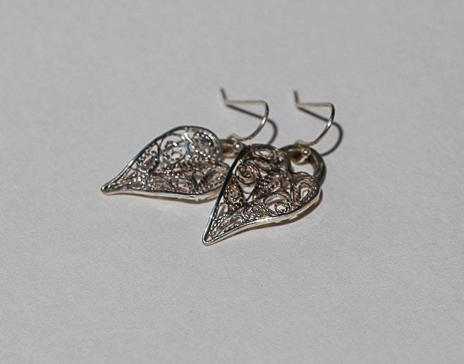 Filagree Monstera Leaf Earrings