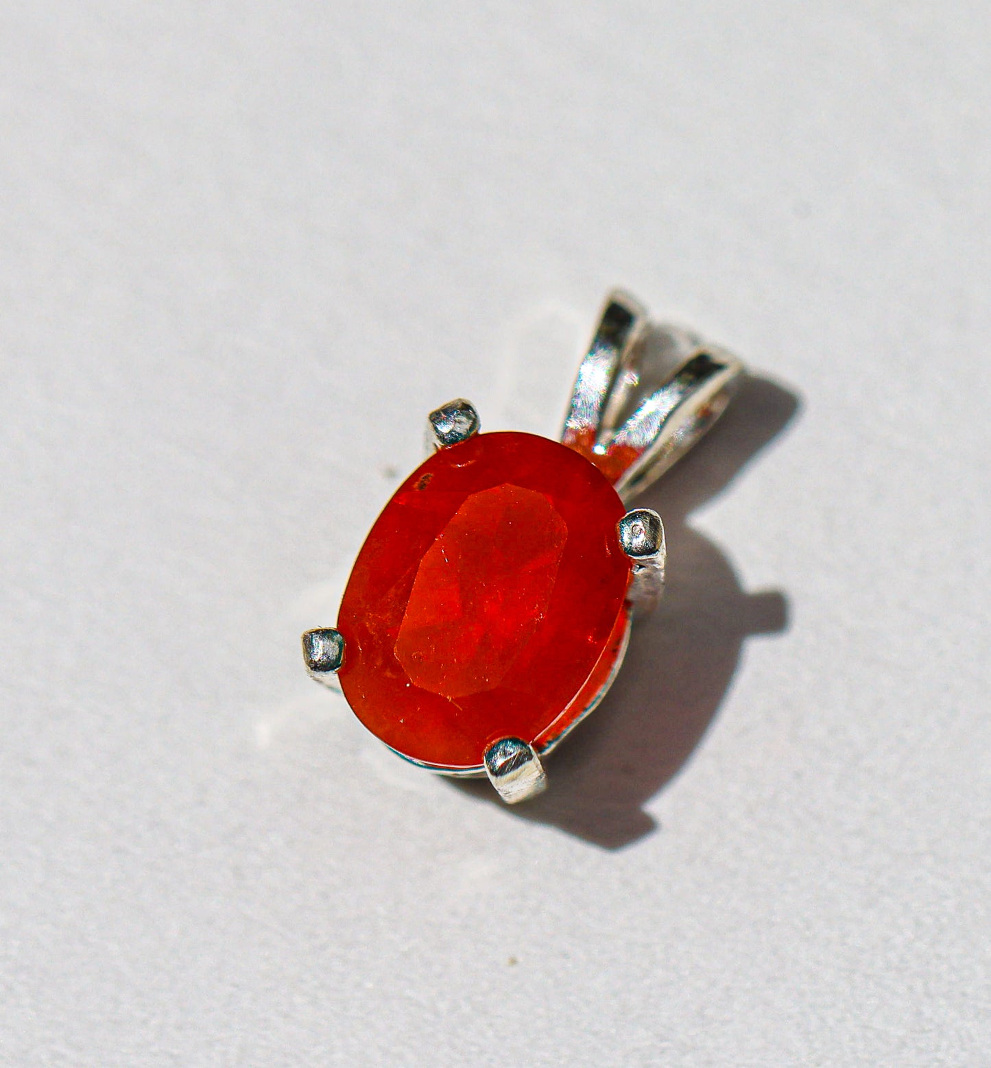 Fire Opal Pendant for Necklace-Three