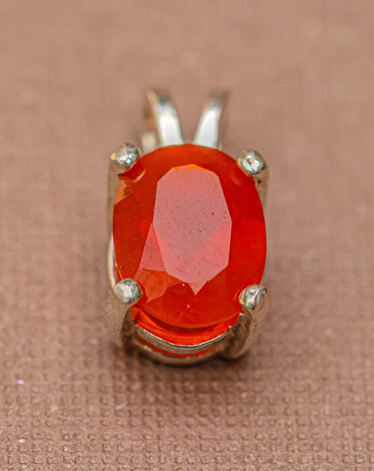 Fire Opal Pendant for Necklace-Three