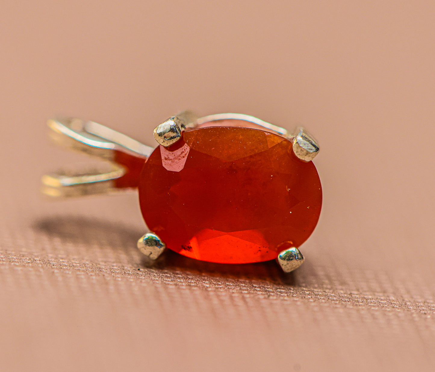 Fire Opal Pendant for Necklace-Three