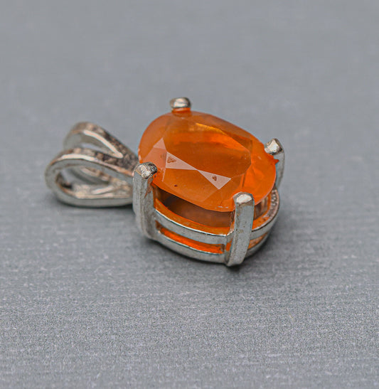 Fire Opal Pendant for Necklace-Two