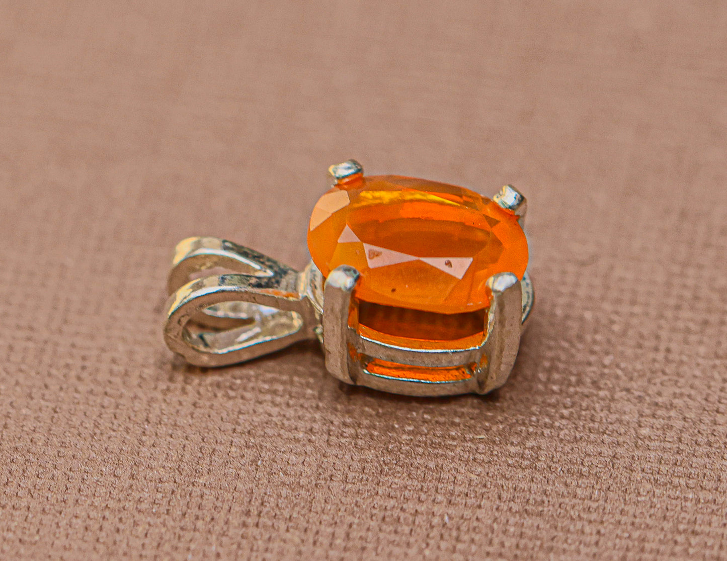 Fire Opal Pendant for Necklace-Two