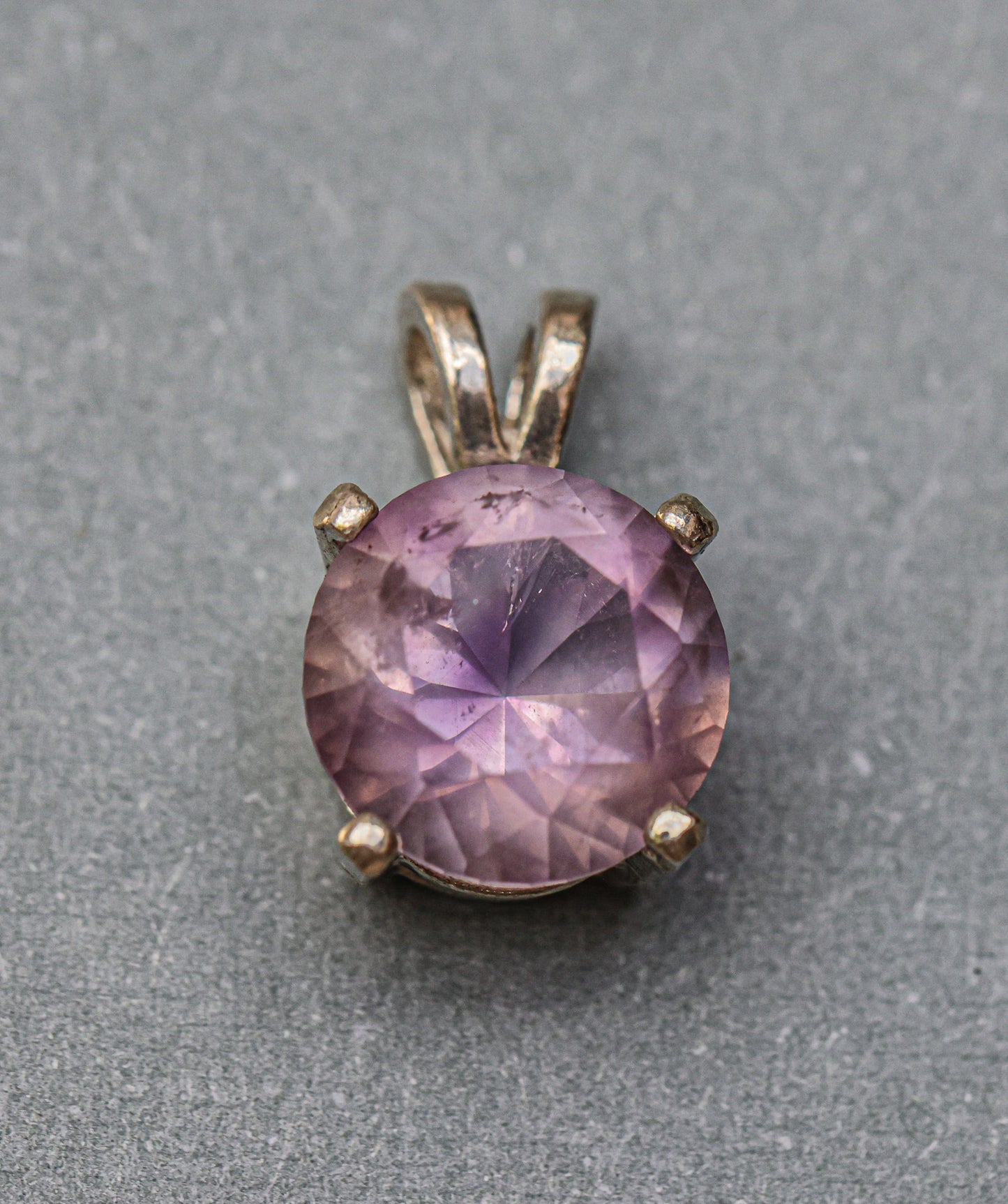 Lilac Amethyst Pendant for Necklace