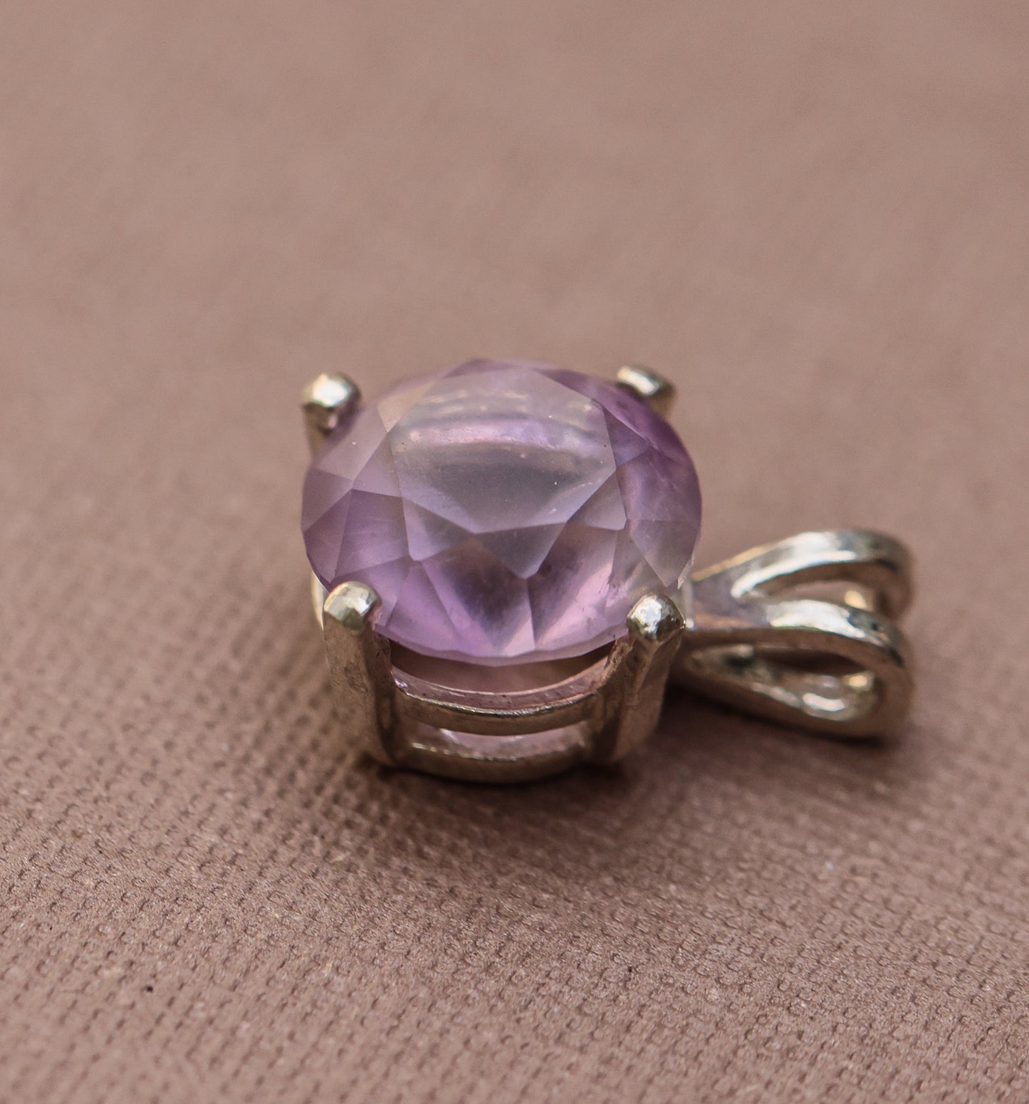 Lilac Amethyst Pendant for Necklace