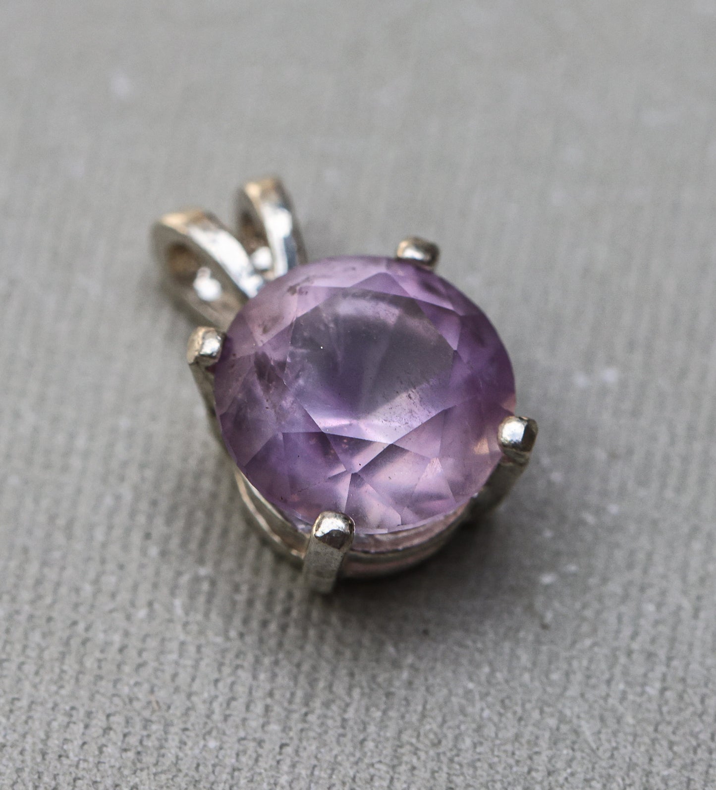 Lilac Amethyst Pendant for Necklace