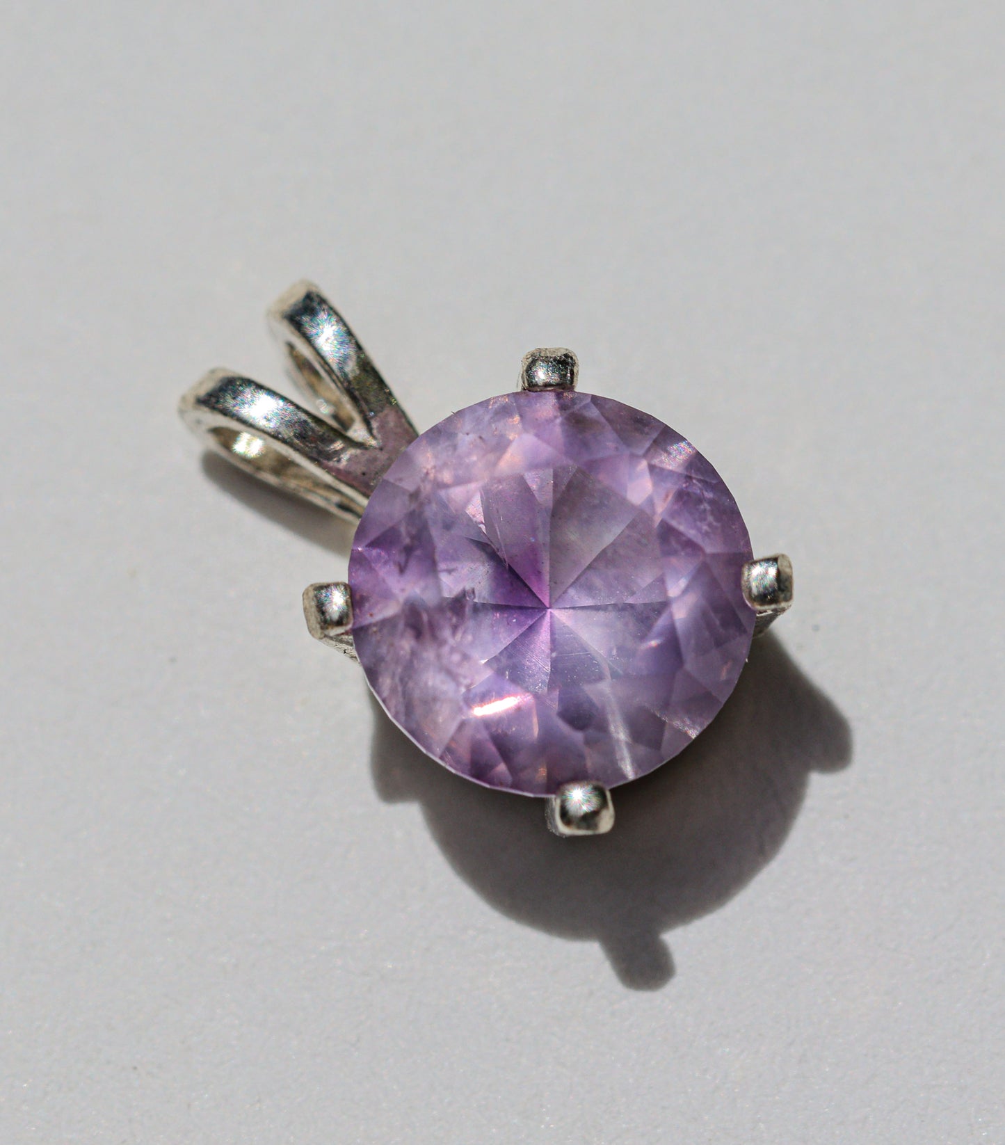 Lilac Amethyst Pendant for Necklace