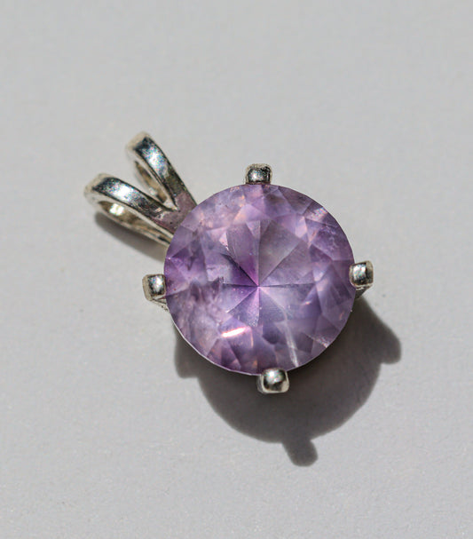 Lilac Amethyst Pendant for Necklace