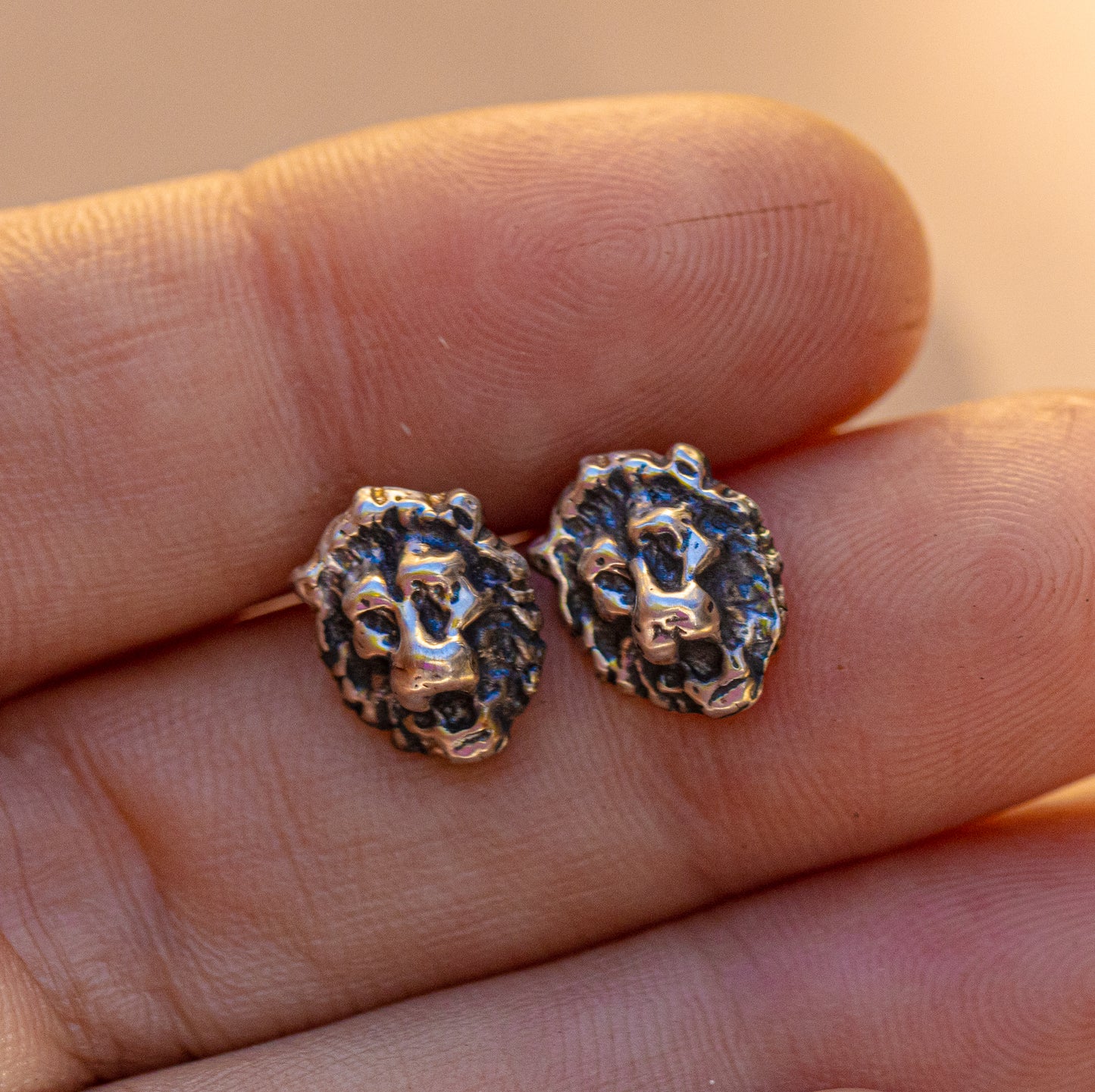 Lions Roar Stud Earrings