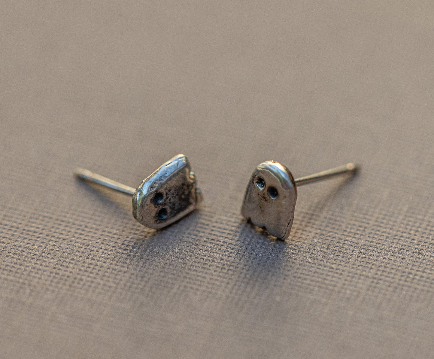 Itty Bitty PacMan Ghost Studs