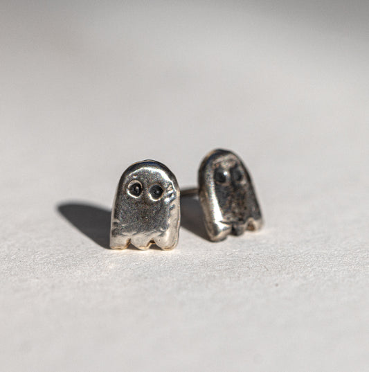 Itty Bitty PacMan Ghost Studs