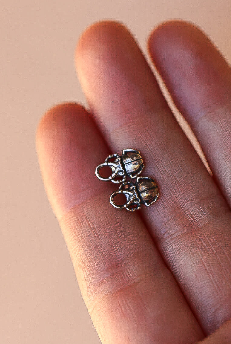 Scarab Stud Earrings