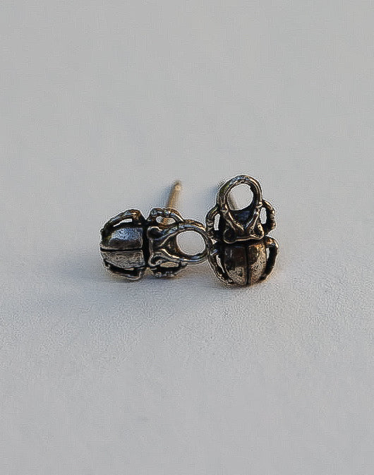 Scarab Stud Earrings