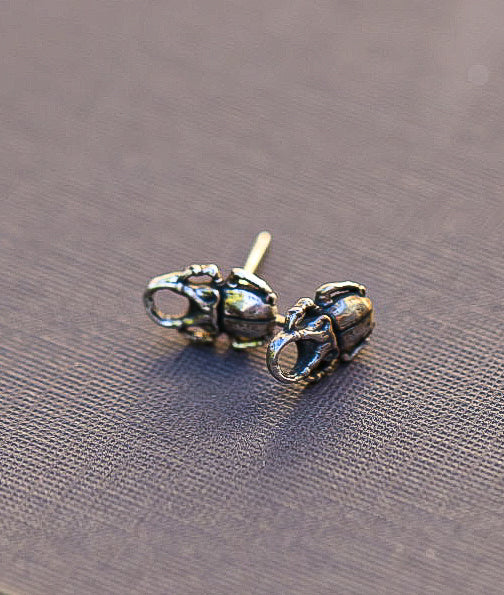 Scarab Stud Earrings