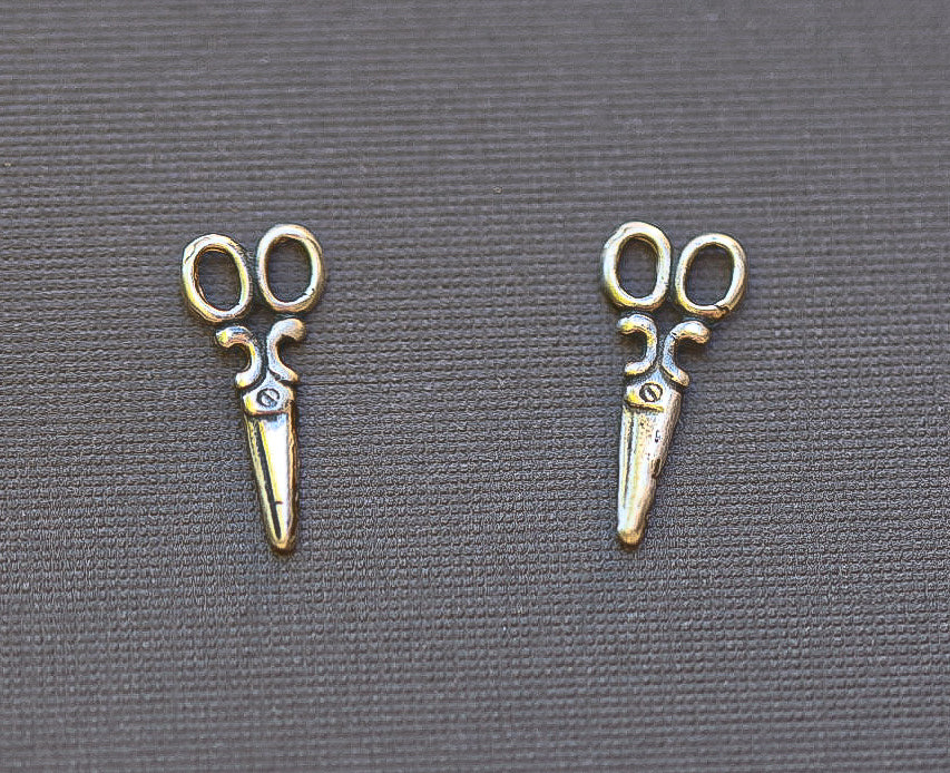 Sewing Scissors Stud Earrings