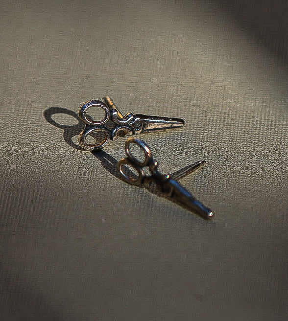 Sewing Scissors Stud Earrings