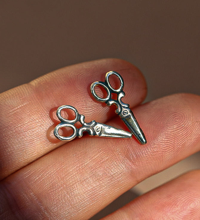 Sewing Scissors Stud Earrings