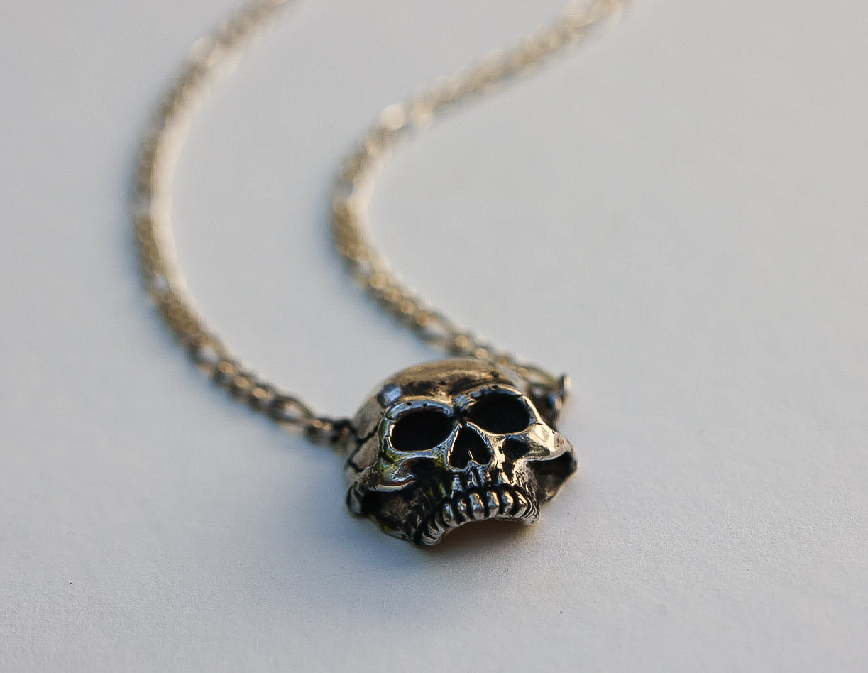 Skull & Chain Choker Necklace