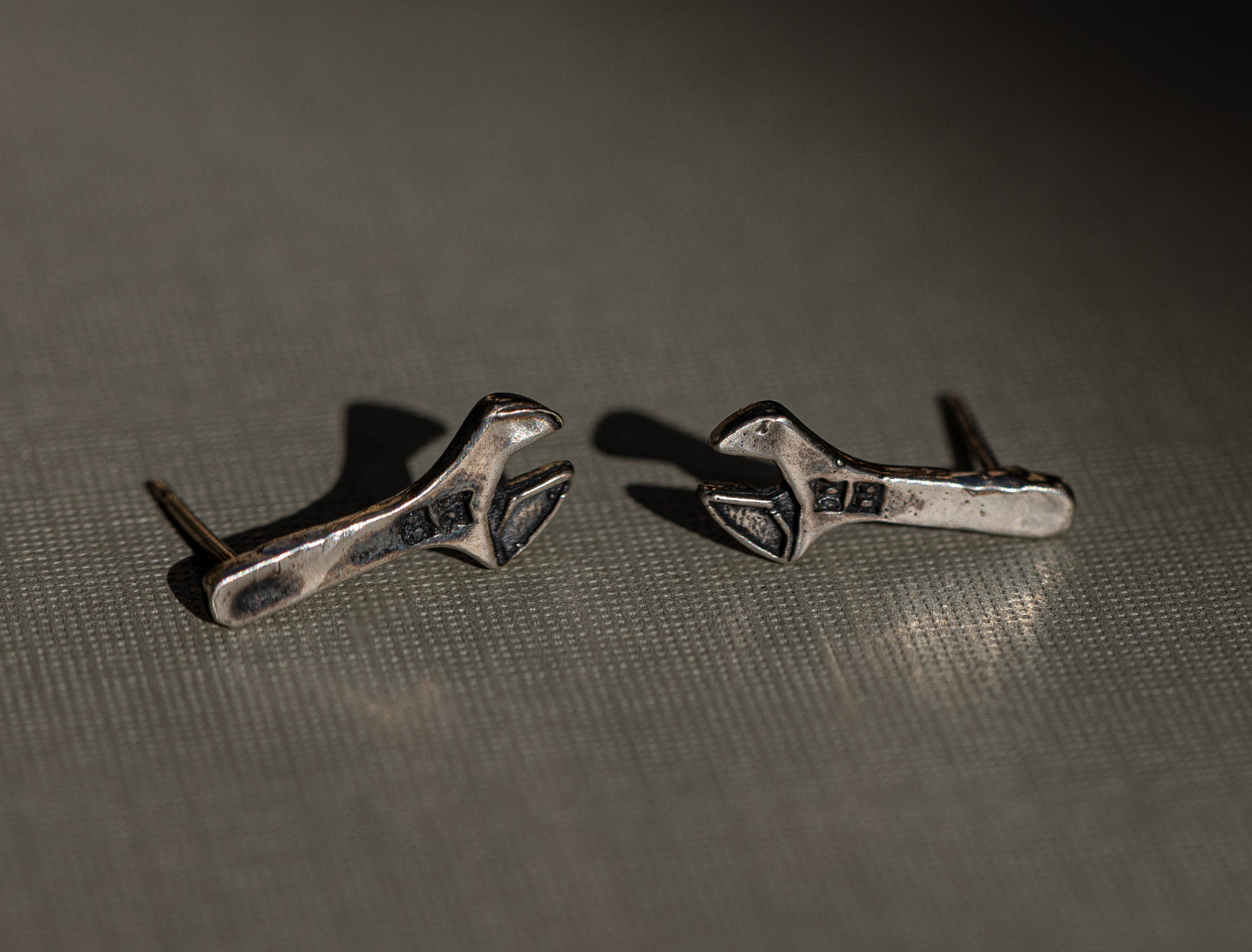 Wrench Stud Earrings