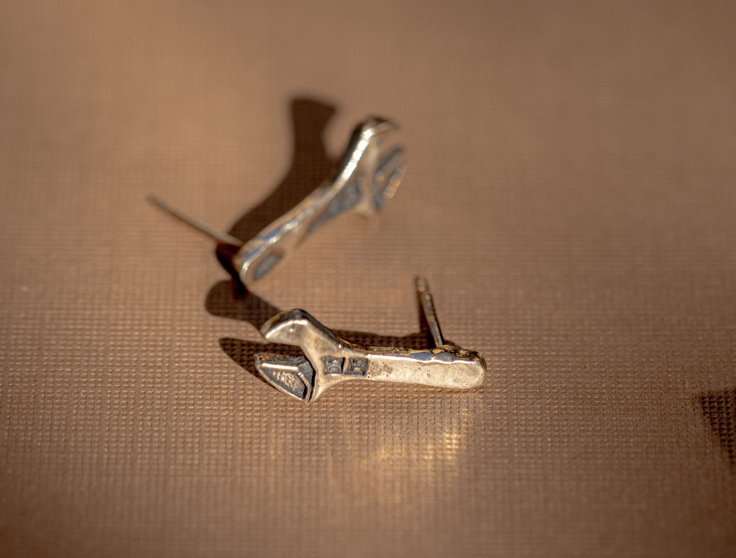 Wrench Stud Earrings