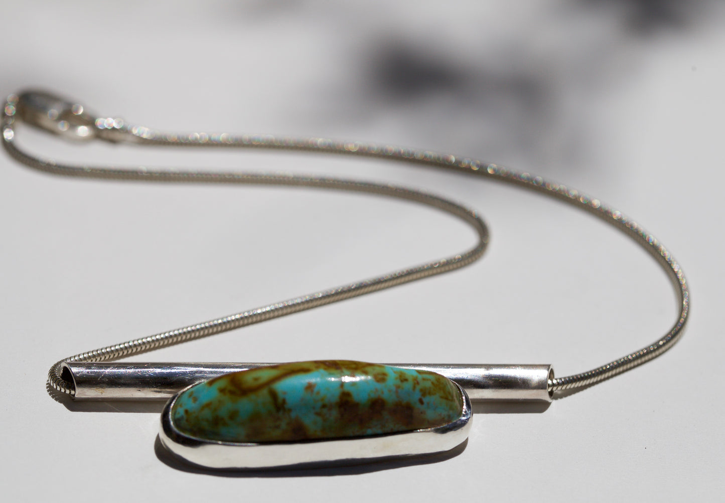 Turquoise Bar Necklace