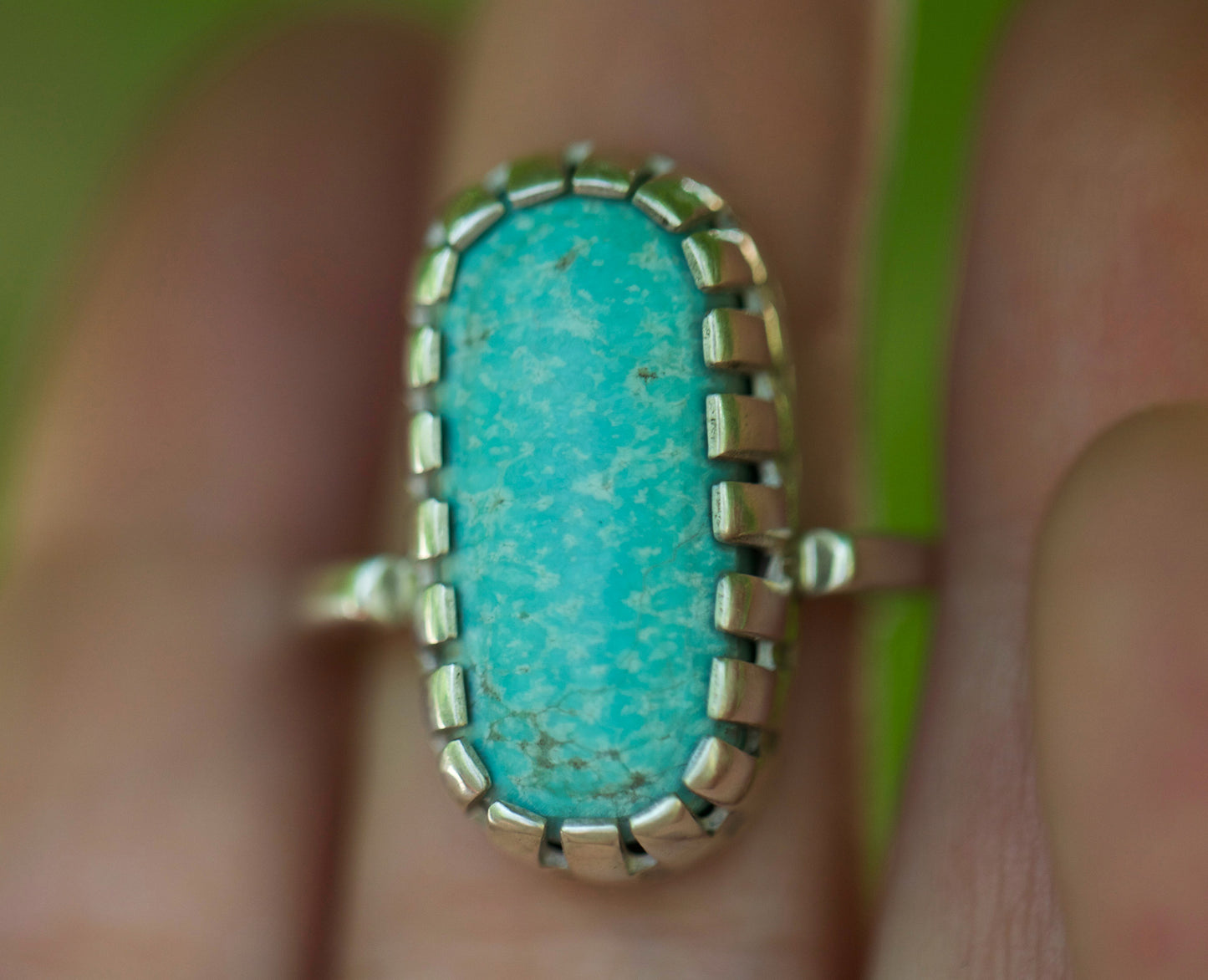 Simple Stunner Turquoise Ring - Size 7(ish)