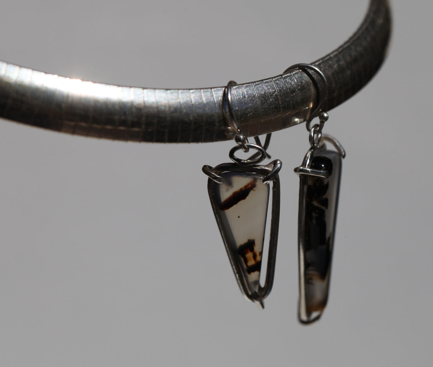 Montana Agate Hook Earring