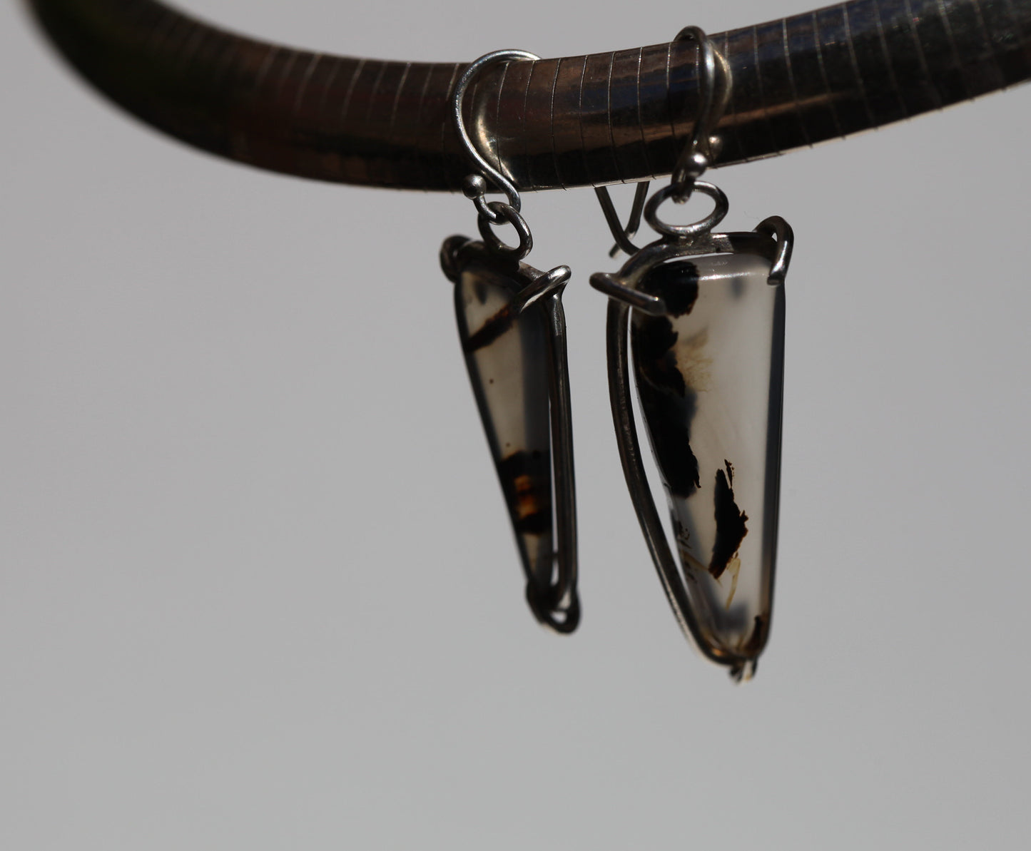 Montana Agate Hook Earring