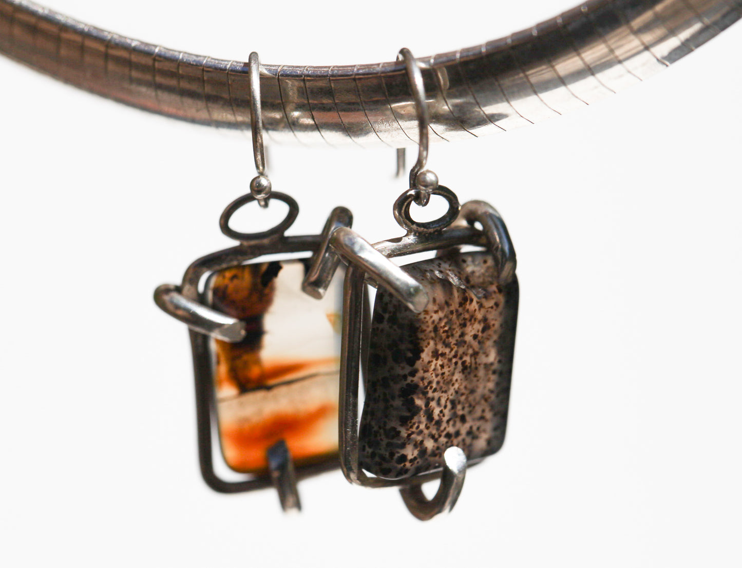 Montana Agate Hook Earring