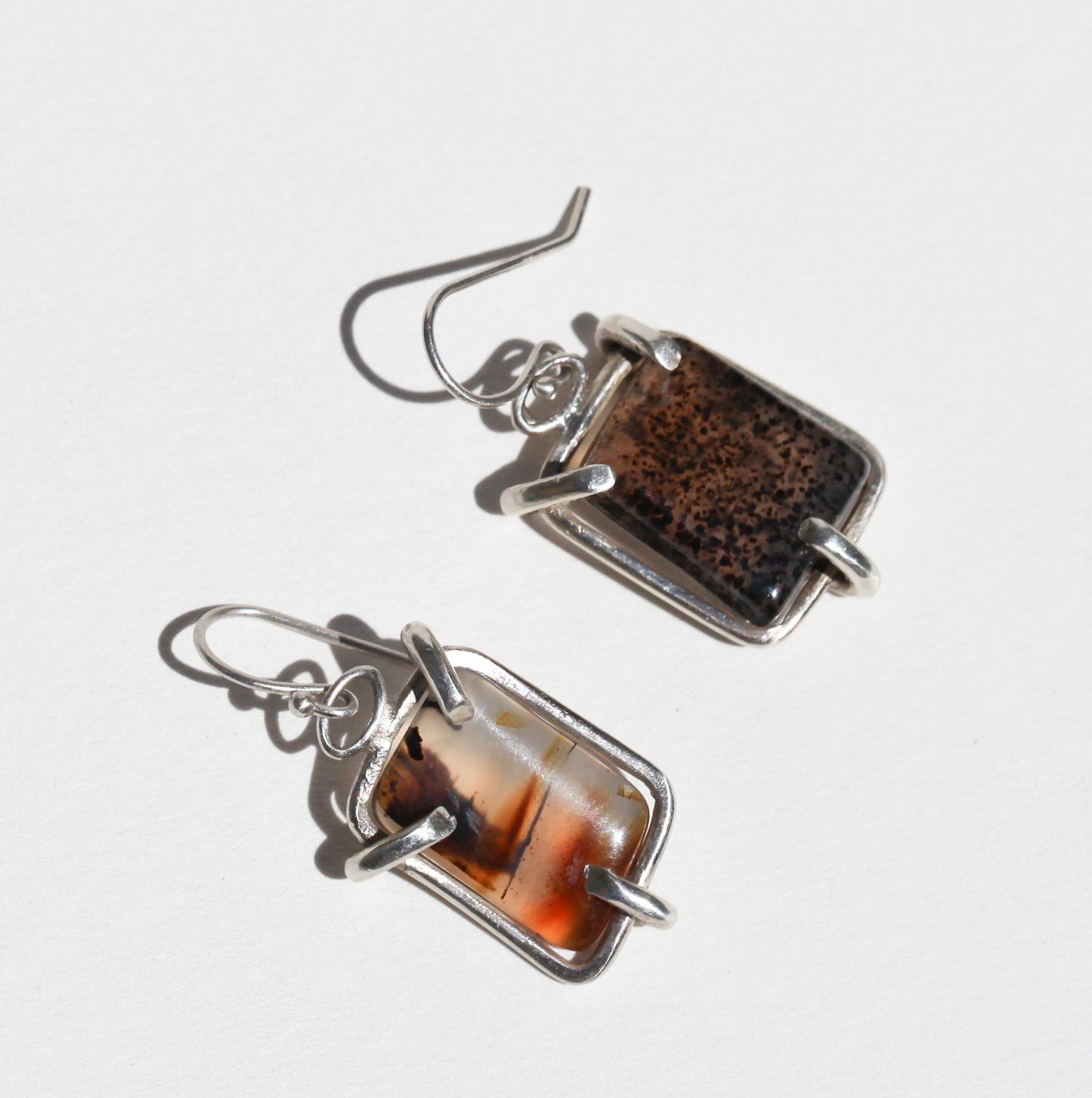 Montana Agate Hook Earring