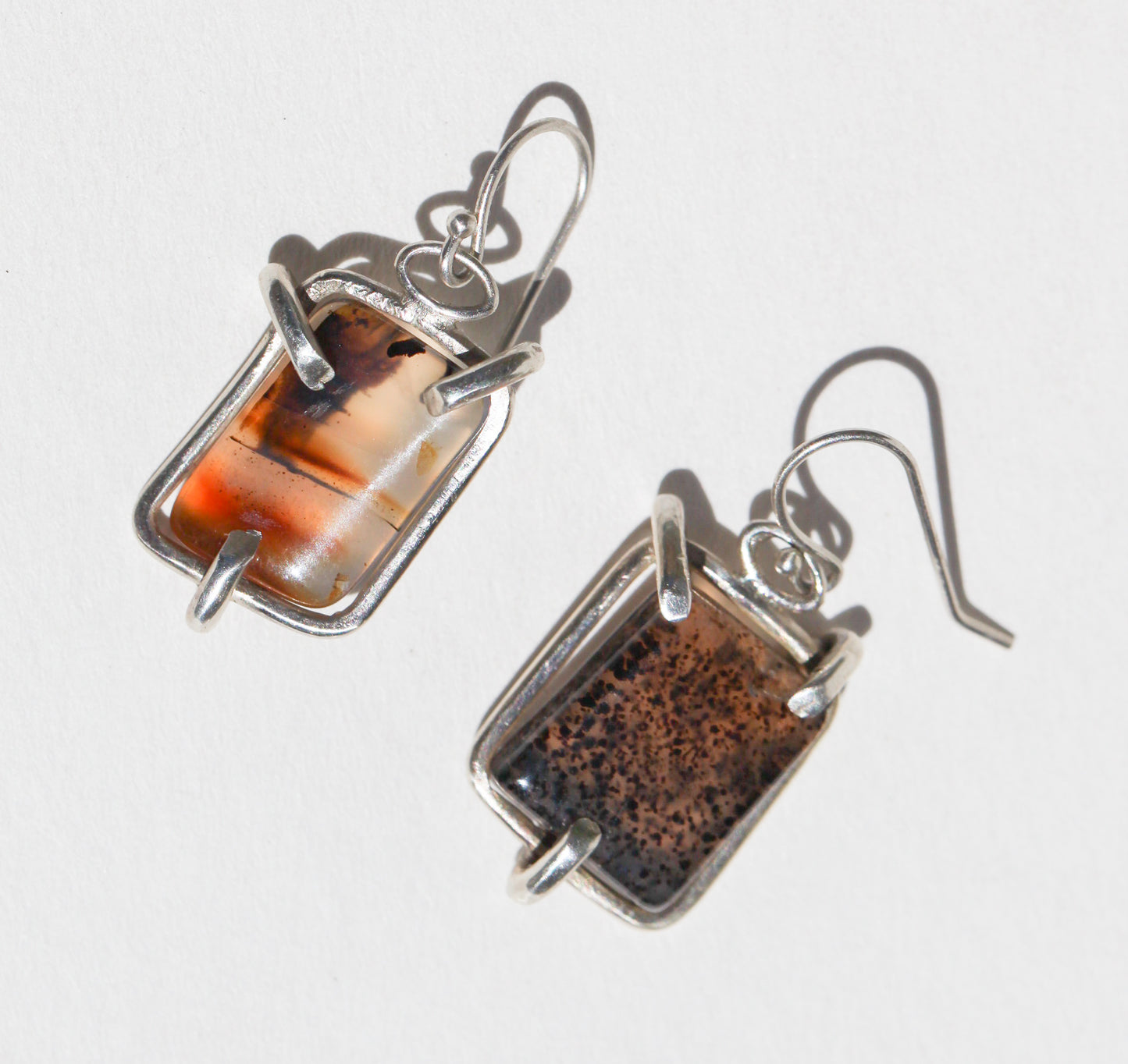 Montana Agate Hook Earring