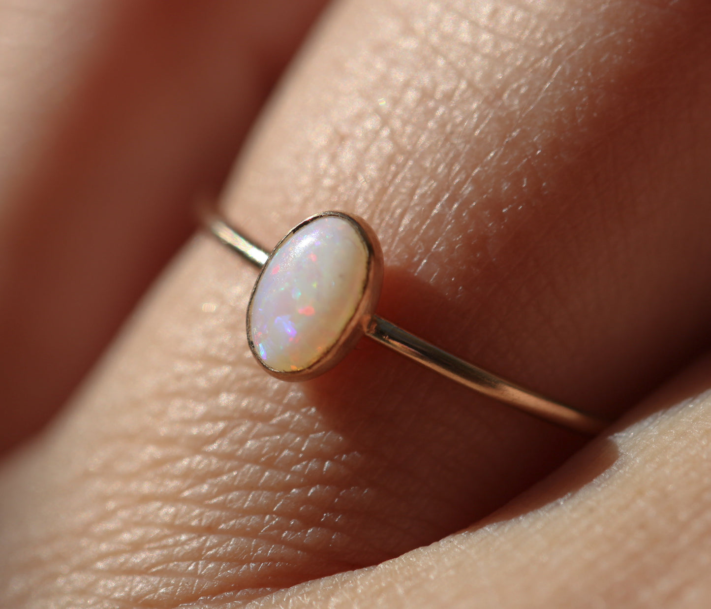 Gold Opal Ring - Size 7