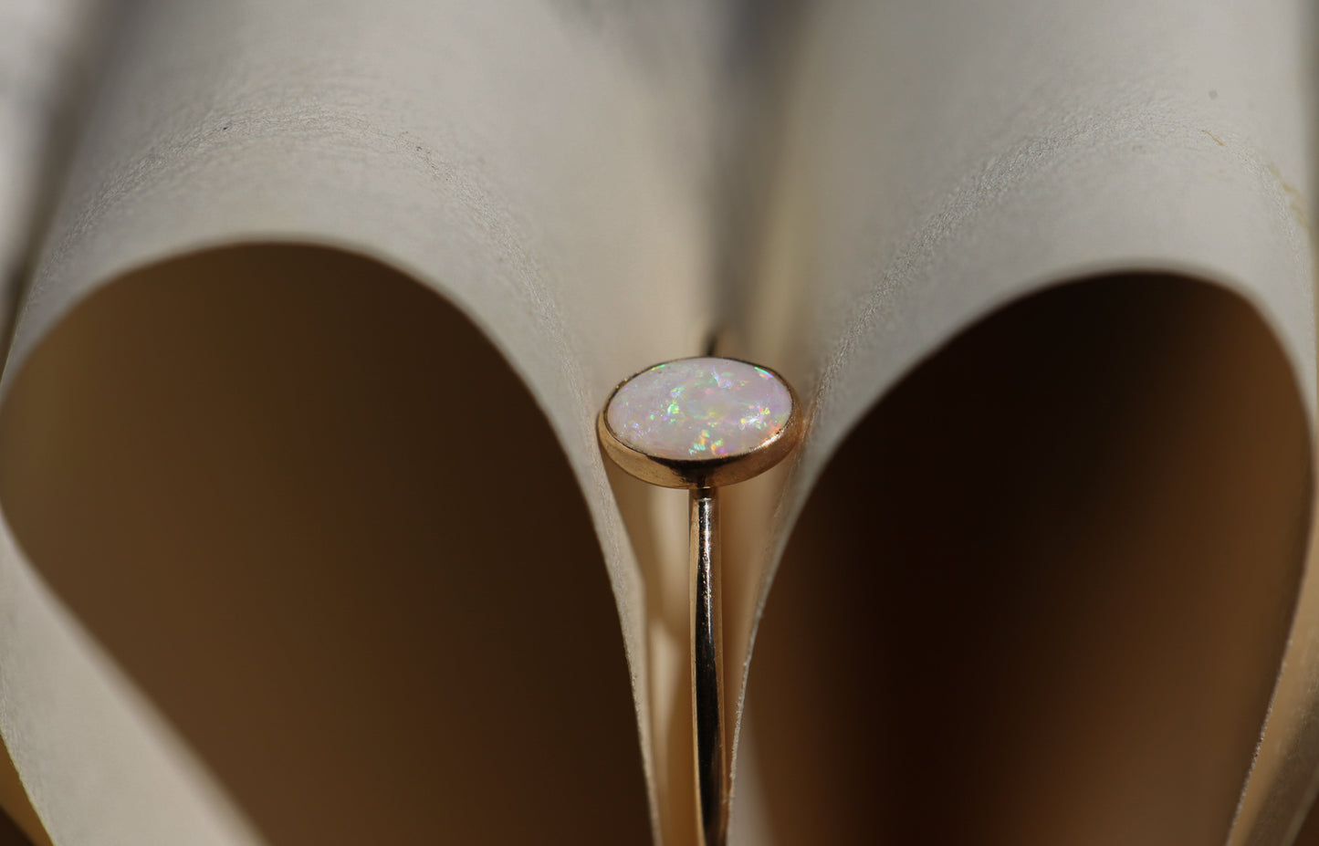 Gold Opal Ring - Size 7